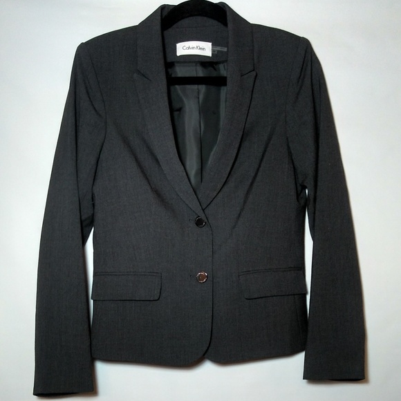 Calvin Klein Gray Suit Jacket - Picture 4 of 6